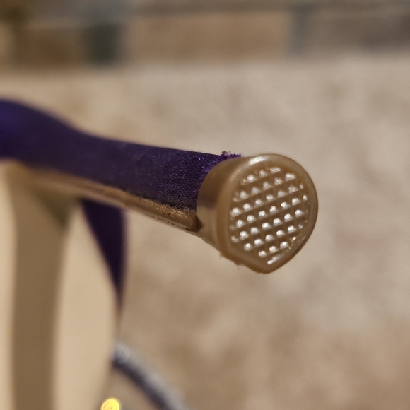 Steve Madden Viable Purple Satin with Rhinestone Bow Wmns Sz 7 - Picture 7 of 12